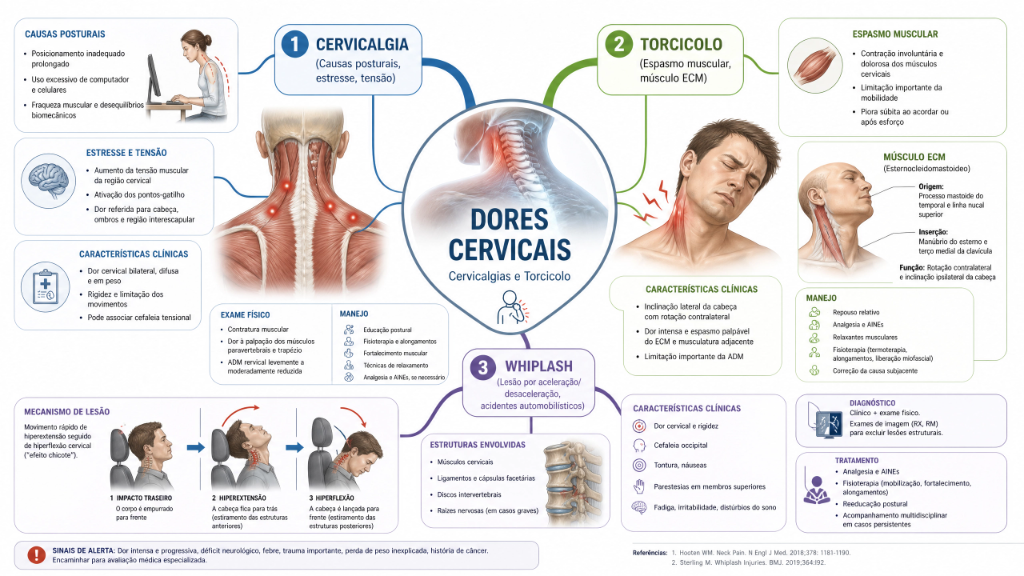Dores Cervicais - Cervicalgias e Torcicolo